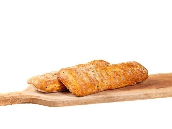 2 st. Olijf ciabatta stokbrood