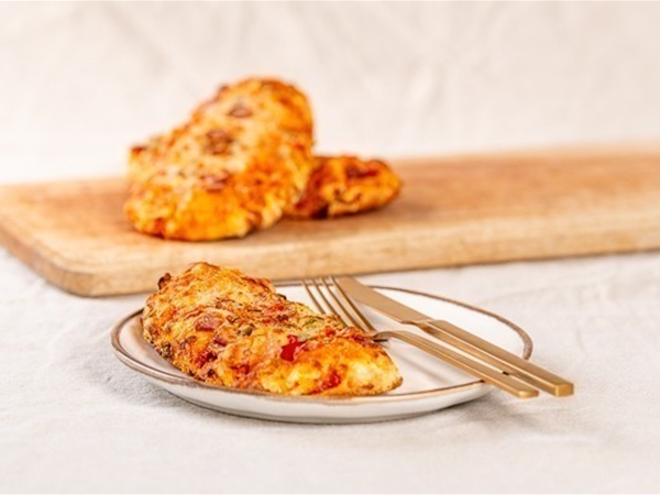 Pizza broodje salami