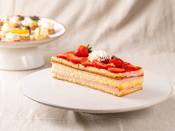 Aardbeien bavaroise schnitt