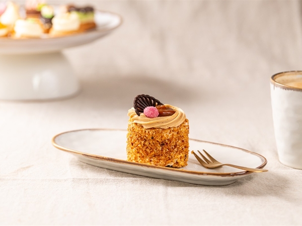 Caramelschuim gebakje