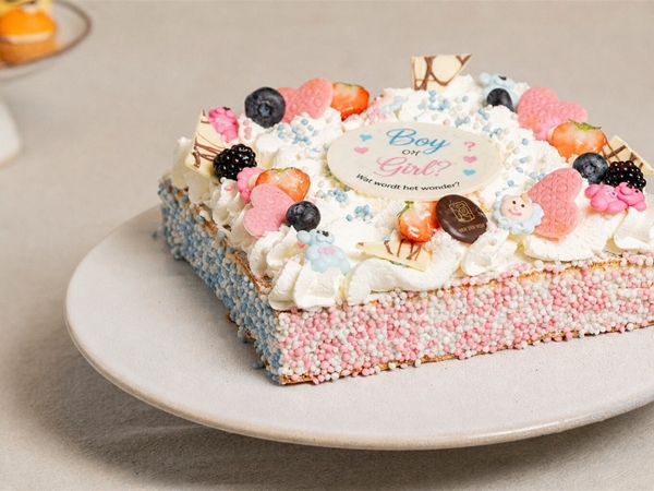 Genderreveal taart