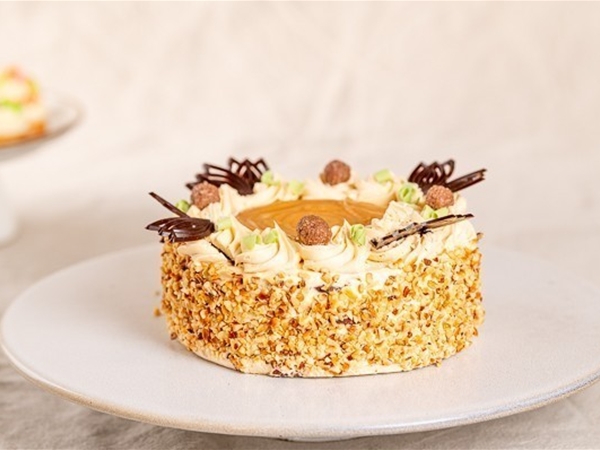 Hazelnootschuim taartje