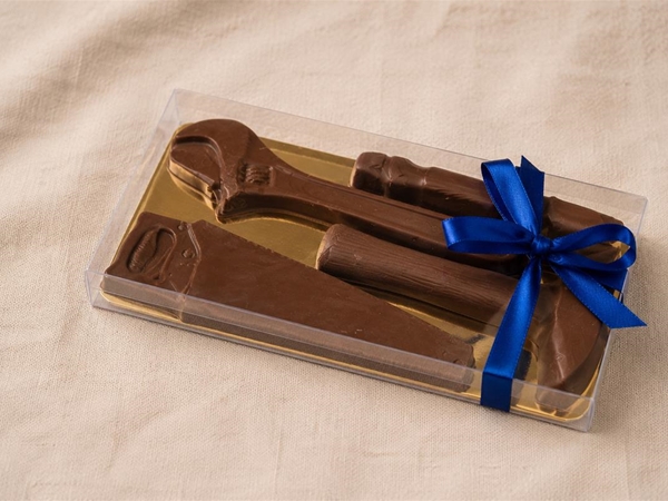 Vaderdag gereedschap chocolade